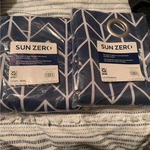 63”x40” Kenwood Chevron curtains 2 panels